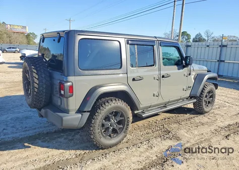 2021 Jeep Wrangler Unlimited Sport z USA, uszkodzony, nr VIN 1C4HJXDN5MW856590